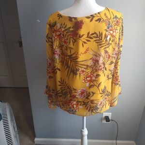 ALYX Floral Yellow Top